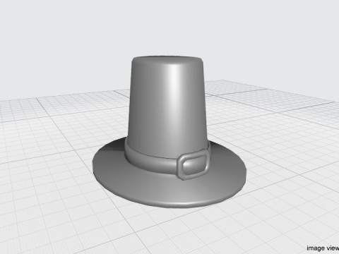 Hat - Pilgrim Model 3D