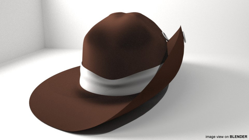 Hat - Slouch Modèle 3D .c4d .max .obj .3ds .fbx .stl .blend 