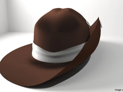 Hat - Slouch 3D Model