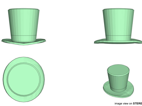 Hat - Tophat Model 3D