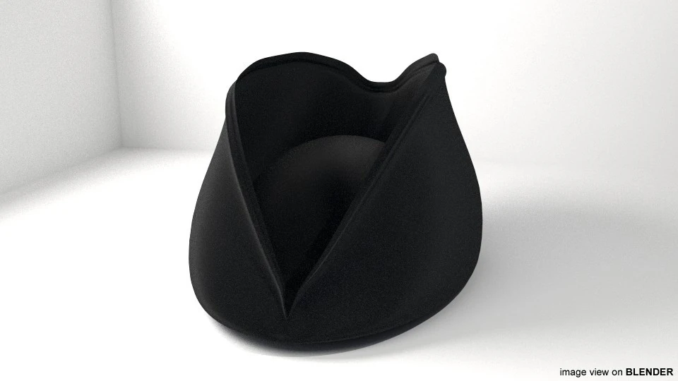 Hat - Tricorne 3D Model .c4d .max .obj .3ds .fbx .stl .blend
