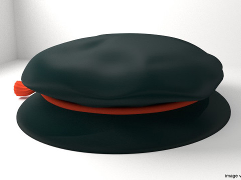 Hat - Tudor Bonnet 3D Model