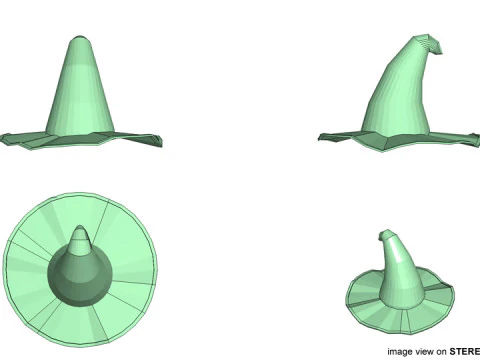 Hat - Witch 3D Model