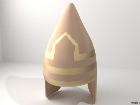 Ancient Combat Helmet - Assyrian Conical 3D Model