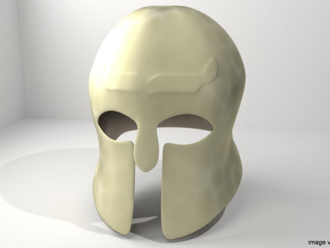 Ancient Combat Helmet- Greek Corithian 3D Model