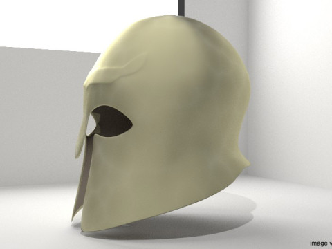 Ancient Combat Helmet- Greek Corithian 3D Model