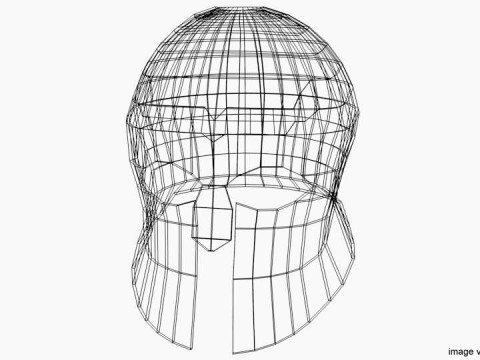 Ancient Combat Helmet- Greek Corithian 3D Model