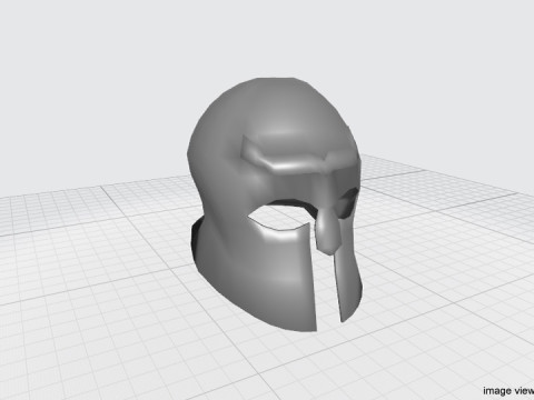 Ancient Combat Helmet- Greek Corithian 3D Model