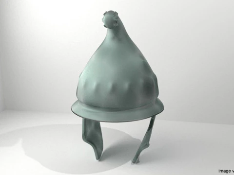 Antik Savaş Miğferi - Yunan Frigyası 3D Model