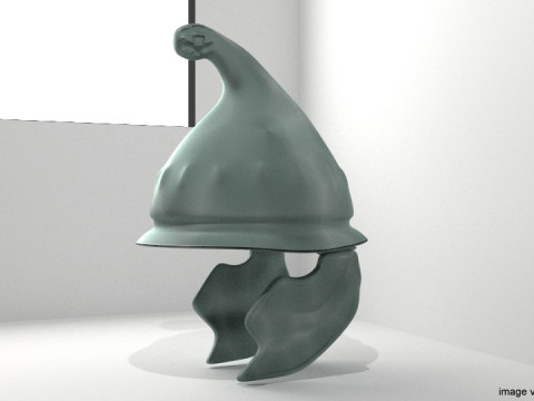 Ancient Combat Helmet - Greek Phrygian 3D मॉडल