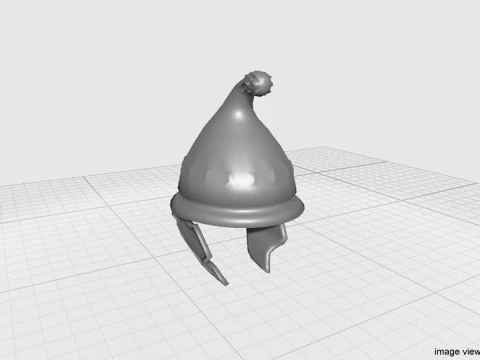 Ancient Combat Helmet - Greek Phrygian 3D Model