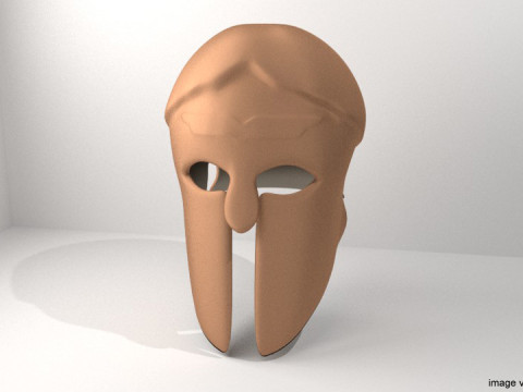 Ancient Combat Helmet - Greek Spartan 3D Model