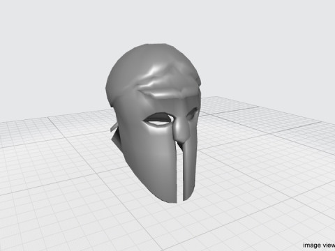 Ancient Combat Helmet - Greek Spartan 3D मॉडल