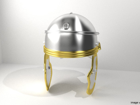 Ancient Combat Helmet - Imperial Gallic 3D Модель