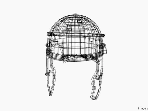 Ancient Combat Helmet - Imperial Gallic 3D Model