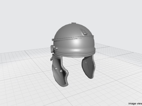 Ancient Combat Helmet - Imperial Gallic 3D Модель