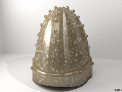 Ancient Combat Helmet - Persian Sassanid 3D Model