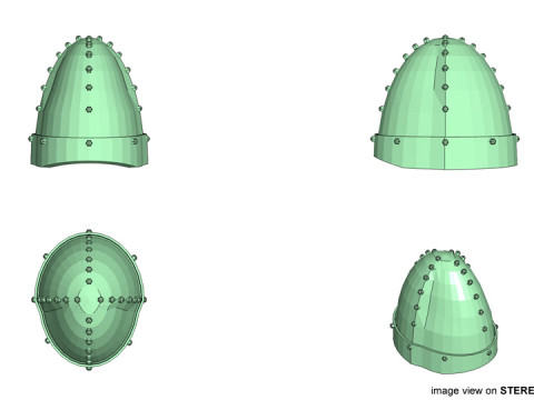 Ancient Combat Helmet - Persian Sassanid 3D Модель