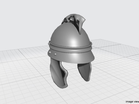 Ancient Combat Helmet - Roman Centurion 3D Model