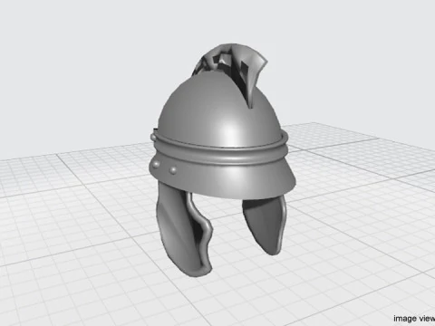 Ancient Combat Helmet - Roman Centurion 3D Model