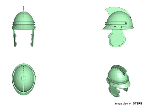 Ancient Combat Helmet - Roman Centurion 3D Model