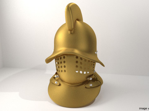 Ancient Combat Helmet - Roman Gladiator 3D Model