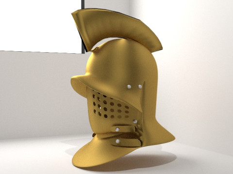 Ancient Combat Helmet - Roman Gladiator Modello 3D