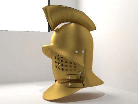 Ancient Combat Helmet - Roman Gladiator 3D Model