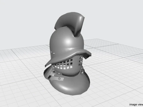 Ancient Combat Helmet - Roman Gladiator 3D Model