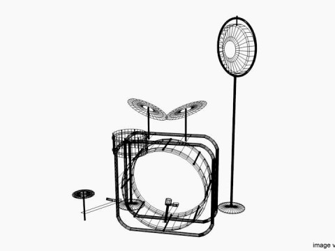 Drum Set - Classic 3D Modell