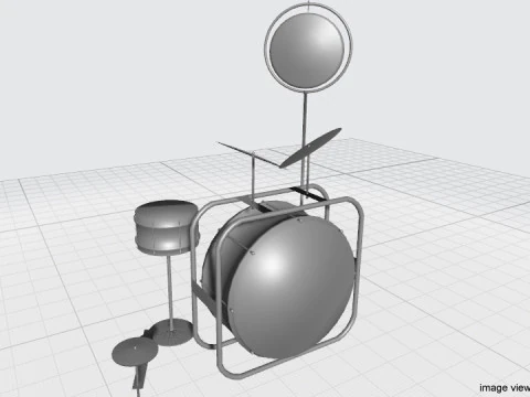 Drum Set - Classic 3D Model
