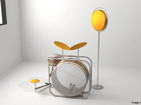 드럼 세트 - 클래식 3D 모델