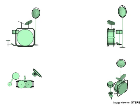 Drum Set - Classic 3D Model