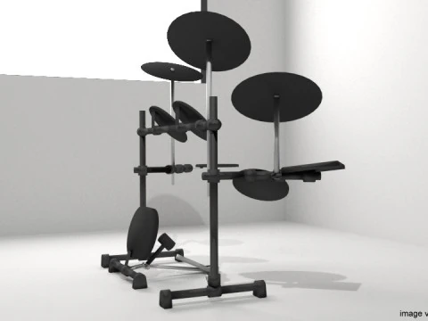 Drum Set - Electronic 3D Model