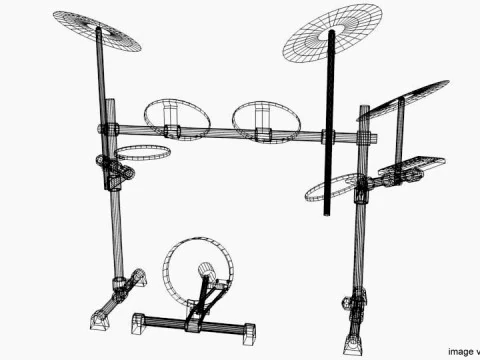 Drum Set - Electronic 3D Model