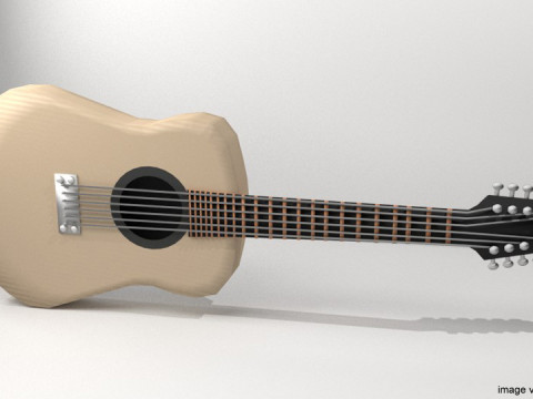 Guitar Acoustic - Type 1 3Dモデル