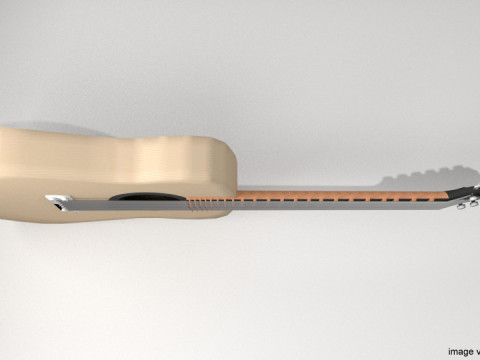 Guitar Acoustic - Type 1 Modelo 3D