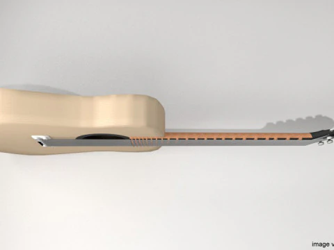 Guitar Acoustic - Type 1 3D Model