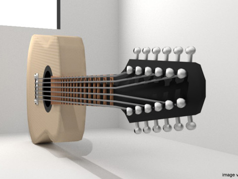 Guitar Acoustic - Type 1 Modelo 3D