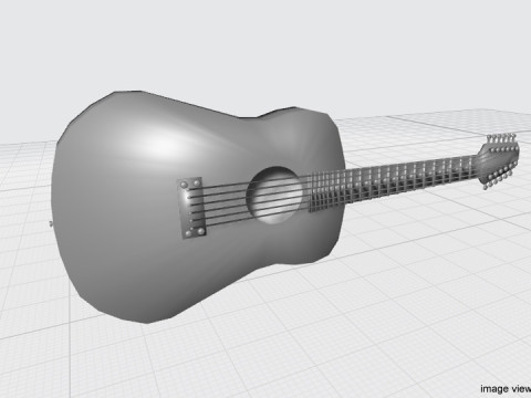 Guitar Acoustic - Type 1 Modelo 3D