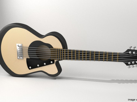 Guitar Acoustic - Type 2 3Dモデル