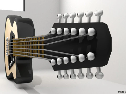 Guitar Acoustic - Type 2 3D Model