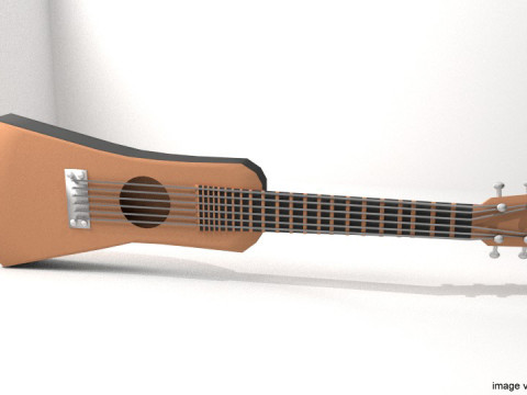 Guitar Acoustic - Type 3 3Dモデル