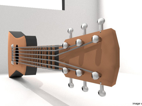 Guitar Acoustic - Type 3 Modelo 3D