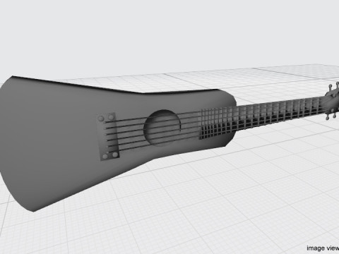 Guitar Acoustic - Type 3 Modelo 3D