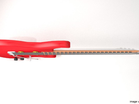 Guitar Electric - Type 1 3D 모델