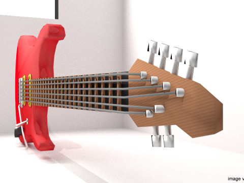 Guitar Electric - Type 1 3D 모델