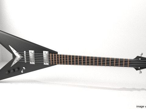 Guitar Electric - Type 2 3Dモデル
