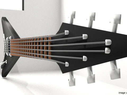 Guitar Electric - Type 2 3D Model