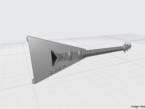 Guitar Electric - Type 2 Modello 3D